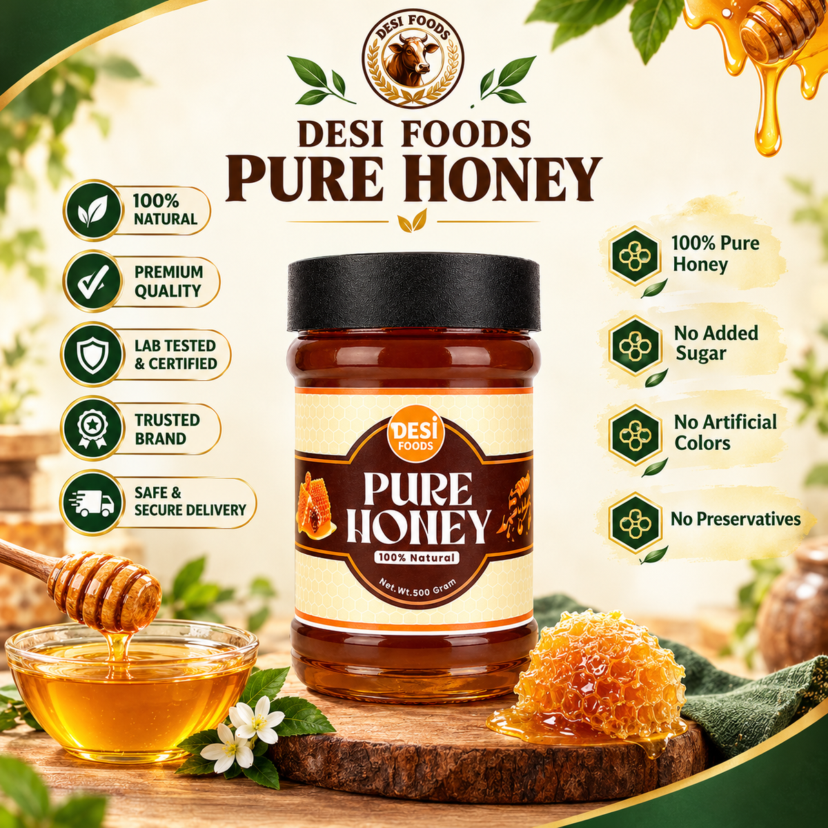 Choti Makhi Wild Sidr Honey — چھوٹی مکھی کا جنگلی سدر شہد